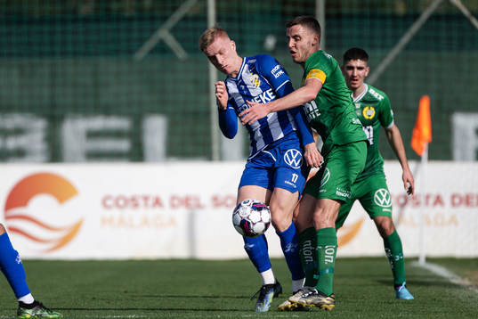 IFK Göteborgs Oscar Wendt och Hammarbys Jeppe Andrup