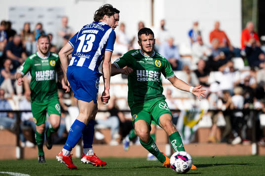 IFK Göteborgs Gustav Svensson och Hammarbys Astrit Selmani