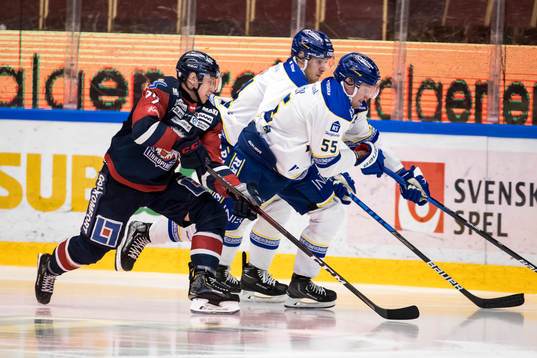 Linköpings Vilmos Gallo  och Leksands Jonas Ahnelöv