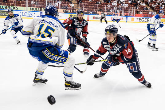 Leksands Max Veronneau och Linköpings Arvid Costmar