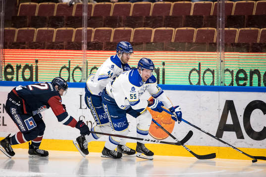 Linköpings Vilmos Gallo  och Leksands Jonas Ahnelöv