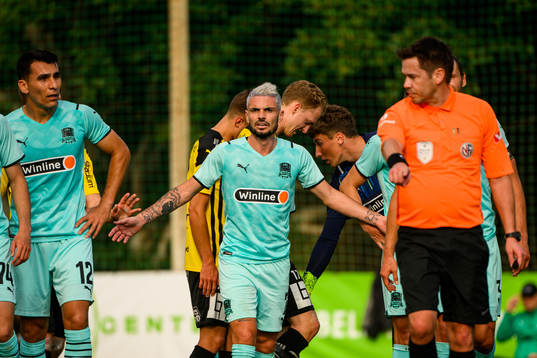 Rémy Cabella of Krasnodar reacts to a penalty decision