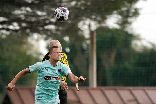 Viktor Claesson of Krasnodar and Valgeir Fridriksson of