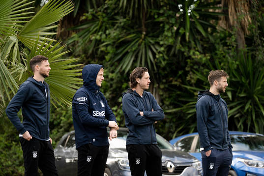 Marcus Berg, Oscar Wendt , Gustav Svensson and Mattias
