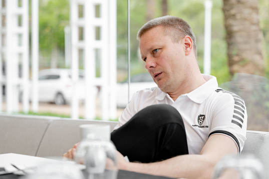 Sarpsborgs tränare Stefan Billborn