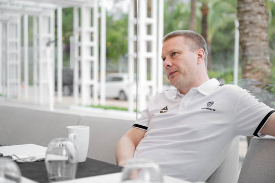 Sarpsborgs tränare Stefan Billborn