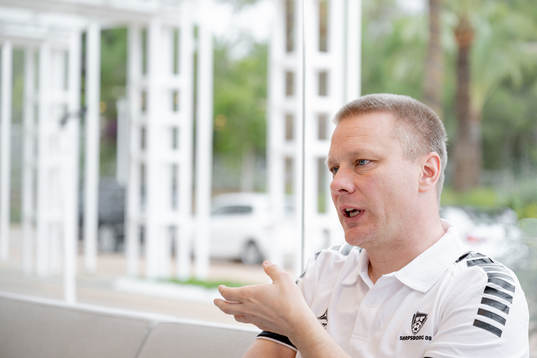Sarpsborgs tränare Stefan Billborn