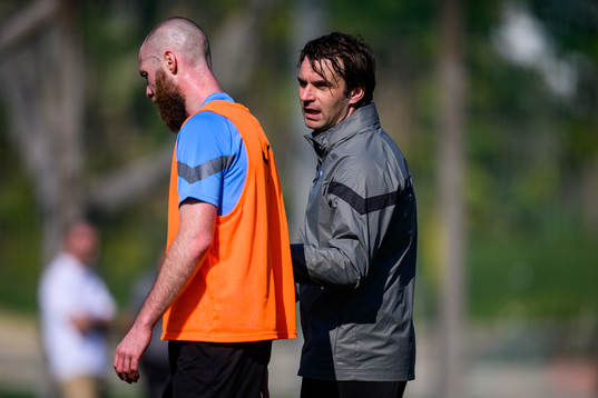 Jo Inge Berget och tränare Milos Milojevic