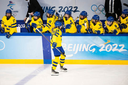 Felizia Wikner-Zienkiewicz of Sweden celebrates
