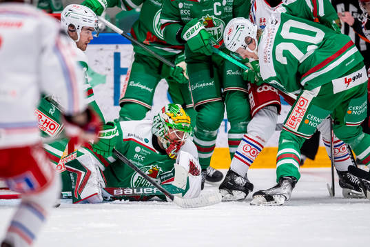 under ishockeymatchen i SHL mellan Rögle och Timrå