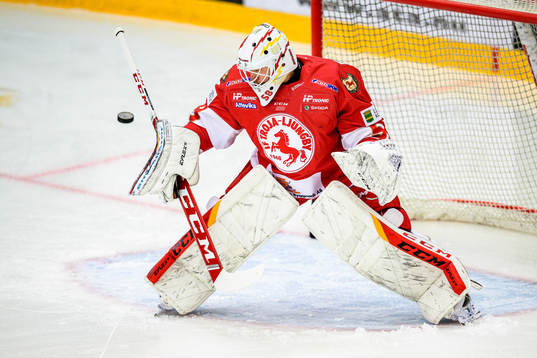 Troja/Ljungbys målvakt Anton Svensson