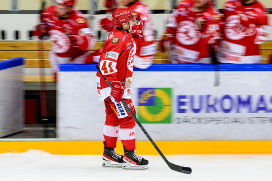 Troja/Ljungbys Victor Öhman jublar