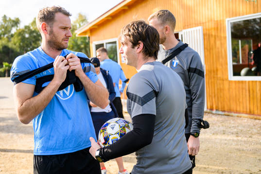 Ola Toivonen och tränare Milos Milojevic