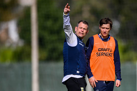 Tränare Mikael Stahre och Simon Thern