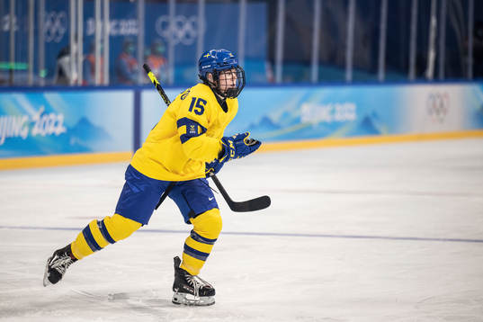 Lisa Johansson of Sweden celebrates