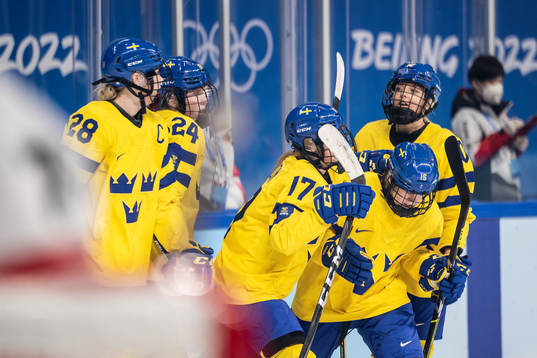 Lisa Johansson of Sweden celebrates