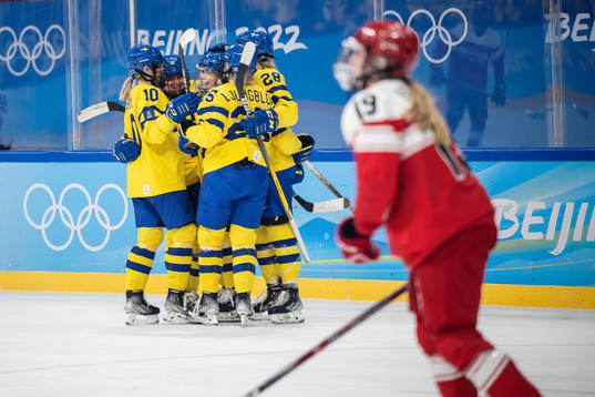 Ebba Berglund of Sweden celebrates