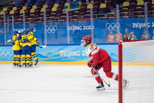 Ebba Berglund of Sweden celebrates