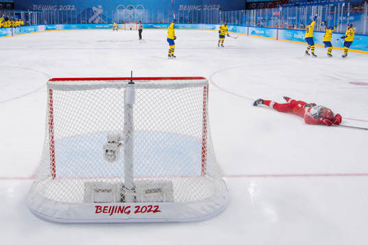 Josephine Asperup of Denmark looks dejected as Ebba