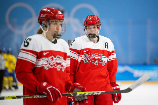 Simone Jacquet of Denmark looks dejected