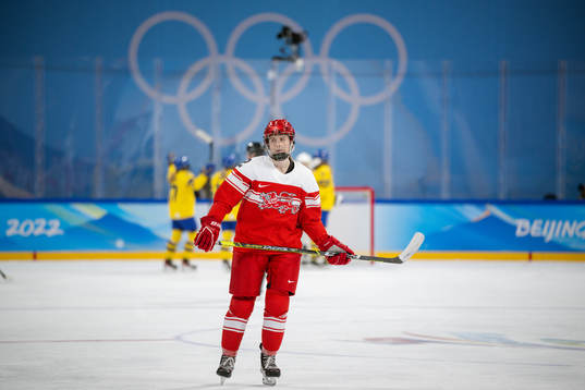 Kristine Melberg of Denmark looks dejected