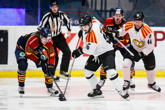 Djurgårdens Marcus Sörensen och Brynäs Oula Palve