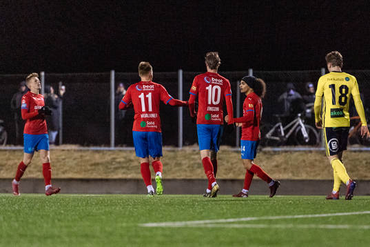 Helsingborgs Adam Kaied jublar