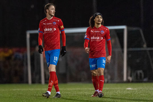 Helsingborgs Rasmus Jönsson och Adam Kaied deppar