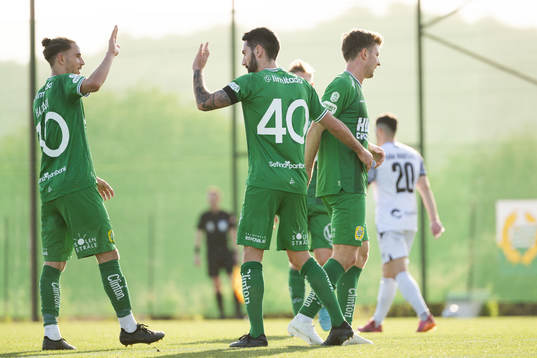Aziz Harabi, Nahir Besara and Joel Nilsson of Hammarby