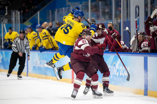 Gustav Rydahl of Sweden and Ronalds Kenins and Ralfs