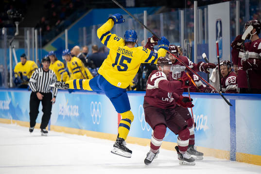 Gustav Rydahl of Sweden and Ronalds Kenins and Ralfs