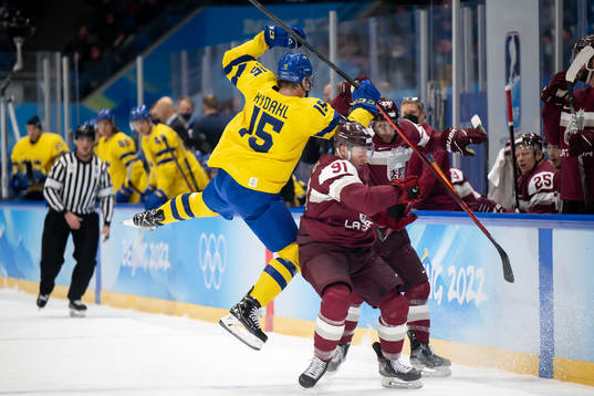 Gustav Rydahl of Sweden and Ronalds Kenins and Ralfs
