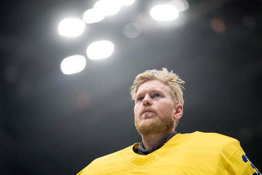 Goaltender Magnus Hellberg of Sweden