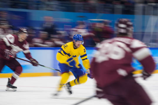 Joakim Nordström of Sweden in an ice hockey preliminary