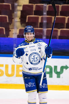 Leksands Justin Kloos jubel