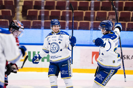 Leksands Justin Kloos jubel