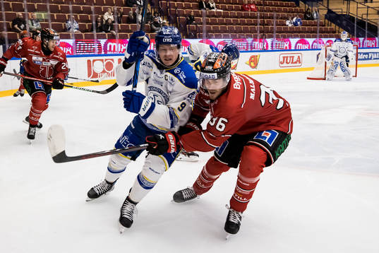 Leksands Patrik Zackrisson och Örebros Emil Larsson