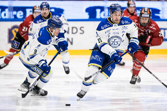 Leksands Max Veronneau och Leksands Patrik Zackrisson