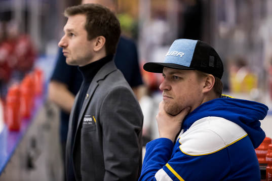 Leksands materialförvaltare Jesper Korning innan