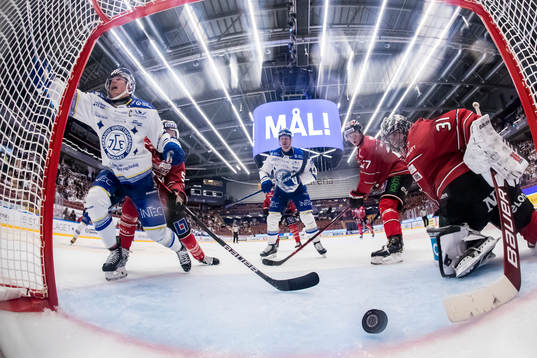 Leksands Patrik Zackrisson jubel