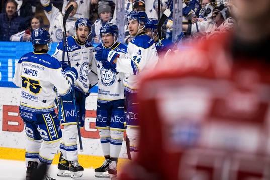 Leksands Patrik Zackrisson jubel