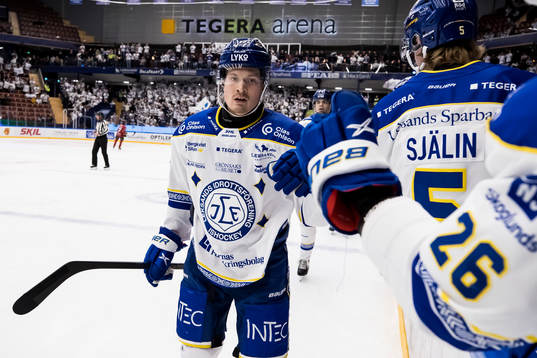 Leksands Linus Andersson jubel