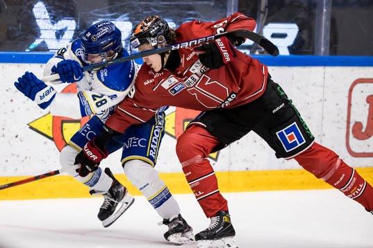Leksands Justin Kloos och Örebros Milton Oscarson