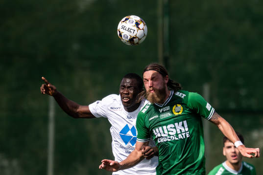David Fofana of Molde and Bjørn Paulsen of Hammarby