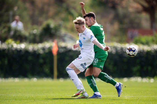 Ola Brynhildsen of Molde and Edvin Kurtulus of Hammarby