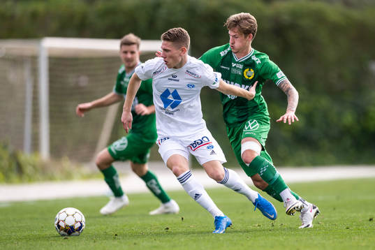 Birk Risa of Molde and Fredrik Hammar of Hammarby