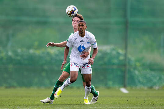 Kalle Björklund of Hammarby and Mathis Bolly of Molde