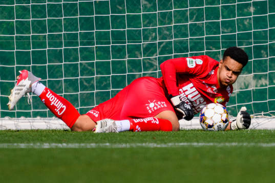 Goalkeeper Oliver Dovin