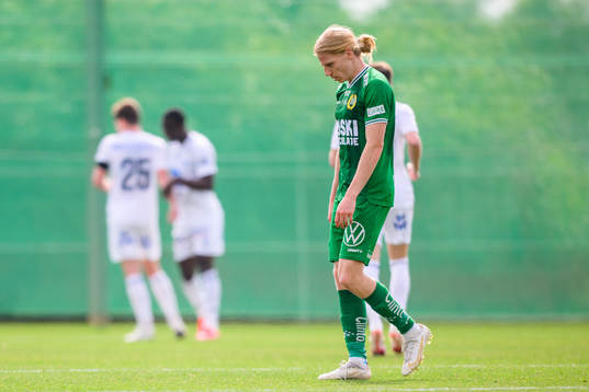 Gustav Ludwigson of Hammarby looks dejected