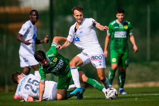 Jusef Erabi of Hammarby and Magnus Wolf Eikrem of Molde